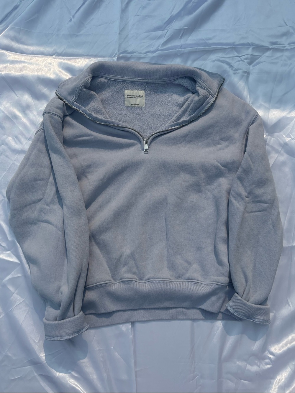 Abercrombie & Fitch Light Blue 1/4-Zip